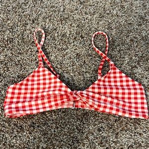 Blackbough plaid swim top